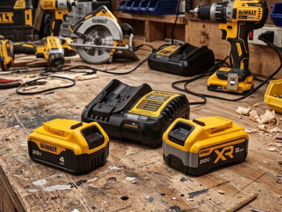 DEWALT 20V 4Ah & 8Ah Batteries w/ Charger