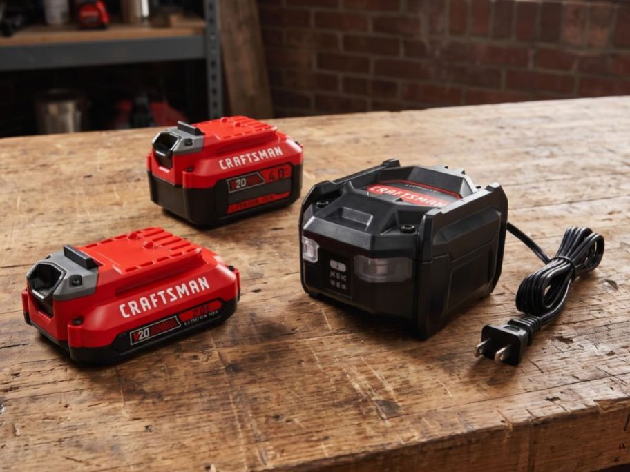 Craftsman 20V 2Ah & 4Ah Batteries w/ Charger