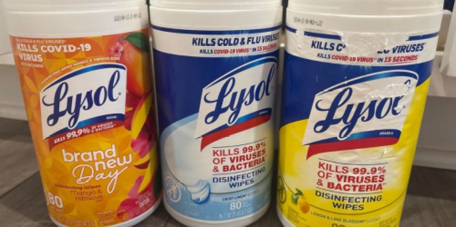 Lysol Disinfecting Wipes 3-Pack Just $7 Shipped on Amazon (Great Donation Item)