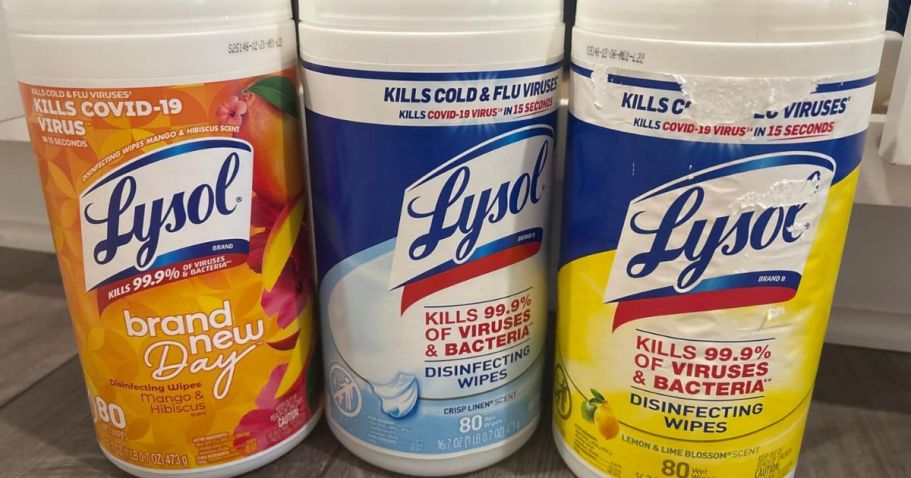 Lysol Disinfecting Wipes 3-Pack Just $7 Shipped on Amazon (Great Donation Item)