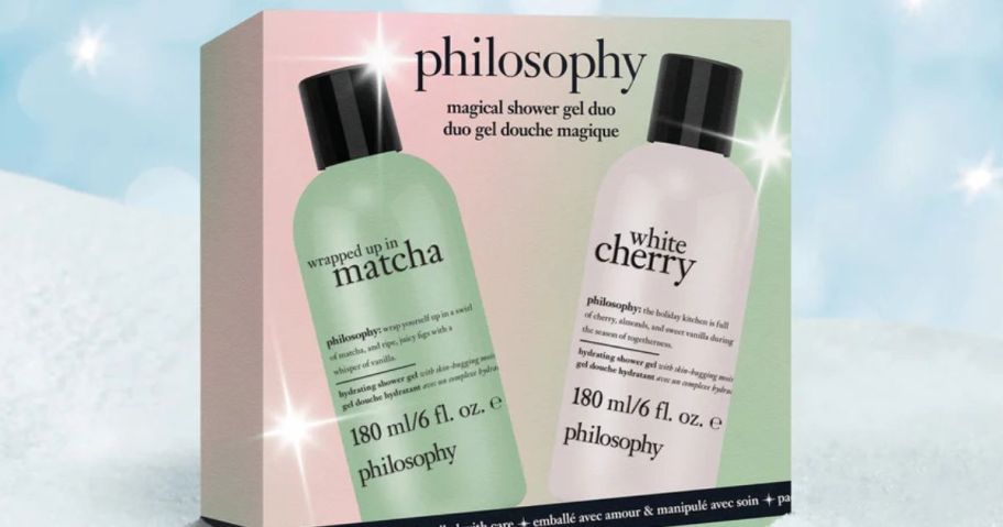 A philosophy shower gel gift set