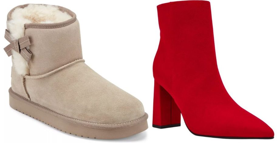 stock image of 2 macys boots