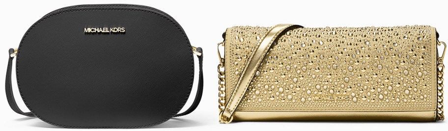 black and gold crossbody bags