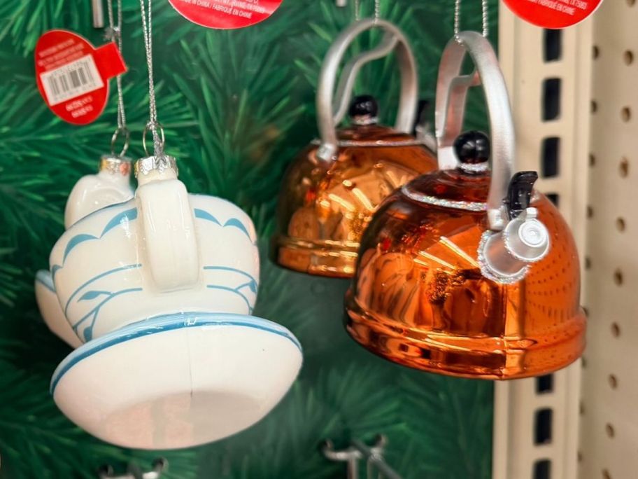 Ashland Coffee Cup and Tea Kettle Ornaments at Michaels
