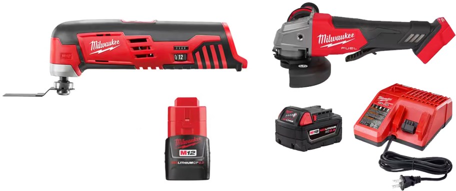 Milwaukee power tool kits with batteries