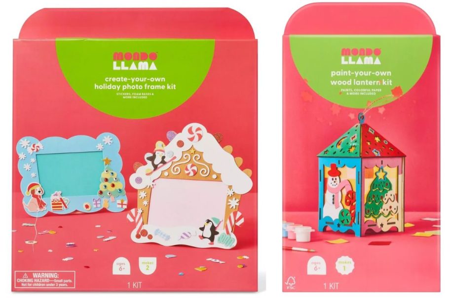 two different Mondo llama christmas 