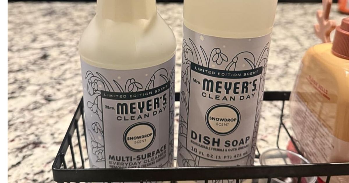 Mrs. Meyer’s Snowdrop Dish Soap Just $2.87 on Amazon (Reg. $5)
