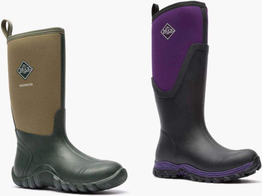 Stock images of a men's and women's The Original Muck Boot Company Tall Much Boots