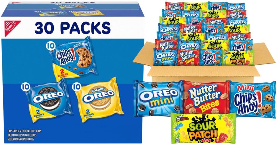Nabisco cookies in boxes and bags
