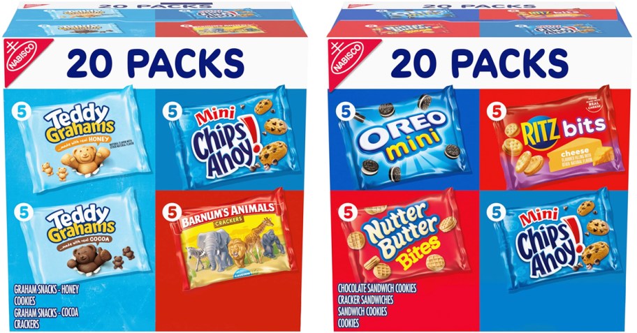 2 Nabisco Snack Variety Packs