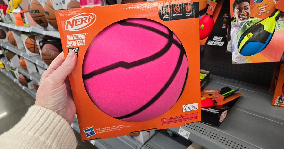 NERF Silent Basketball Only $12 on Walmart.com (Reg. $20) – Never Goes Flat!