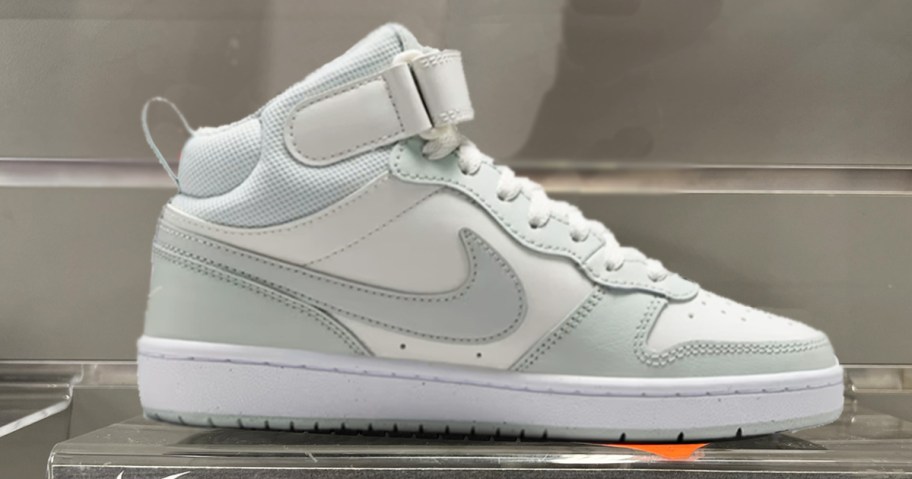 nike court sneaker on display in store