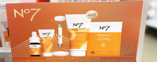 orange No7 gift box on store shelf