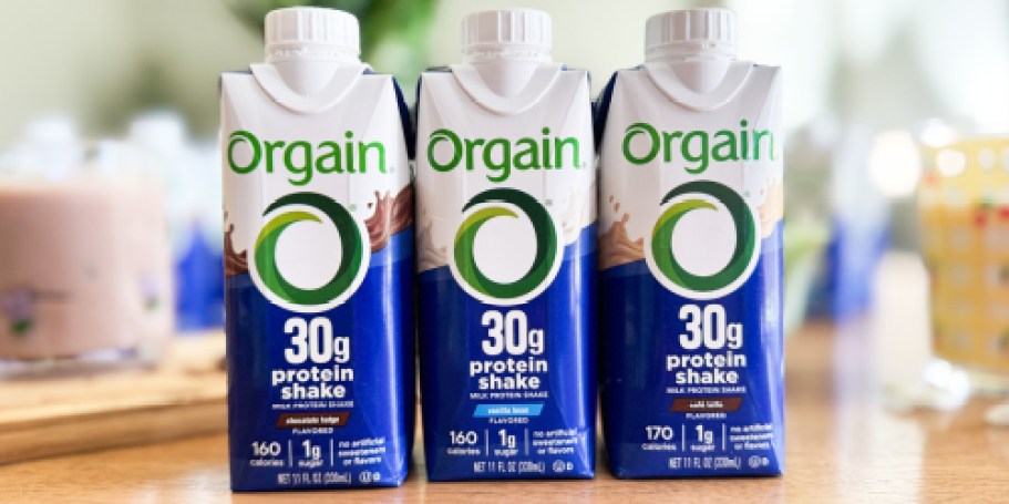 Get a $20 Amazon Credit When You Stock Up on Orgain Protein Shakes