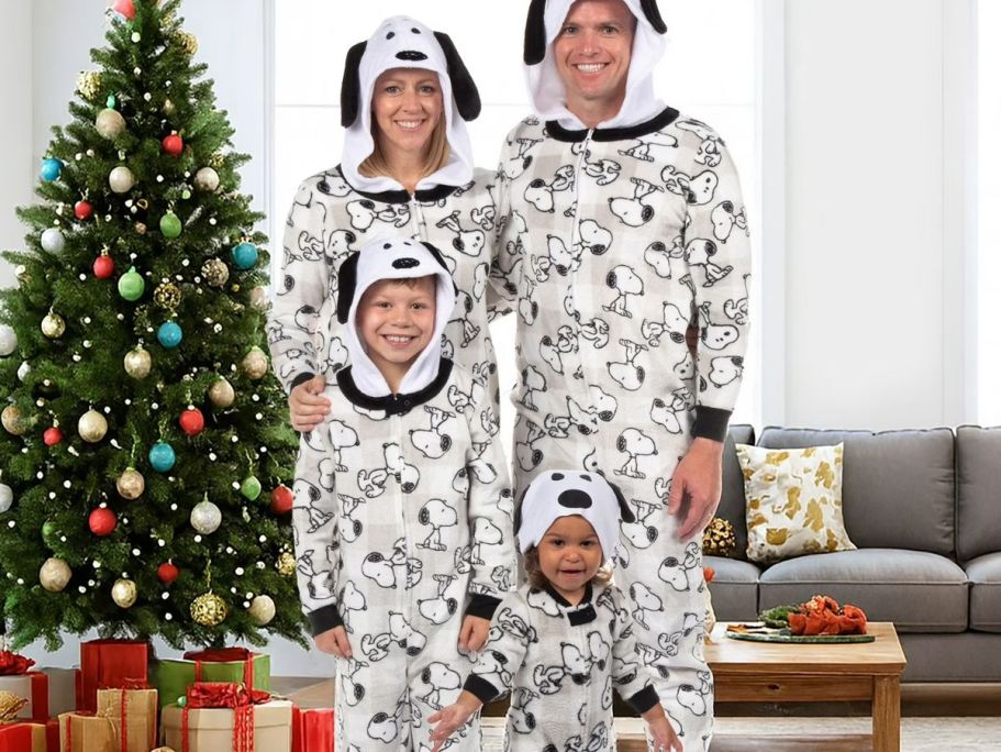 Peanuts Matching Family Holiday Pajama Sets from $5 on Walmart.com