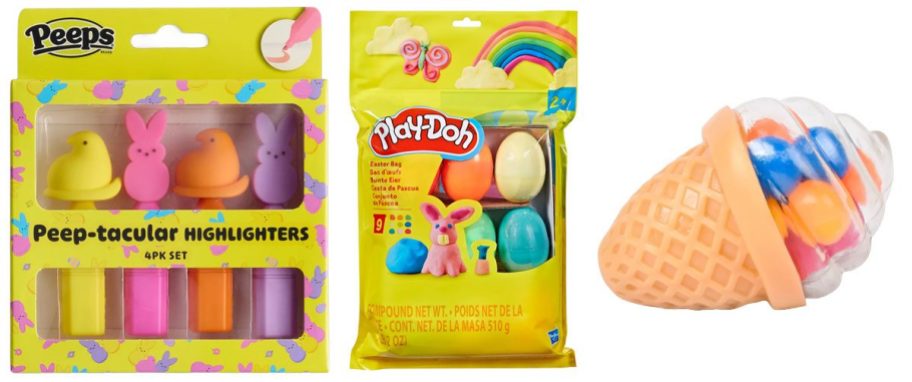 Peeps, play-doh and ice cream squishies