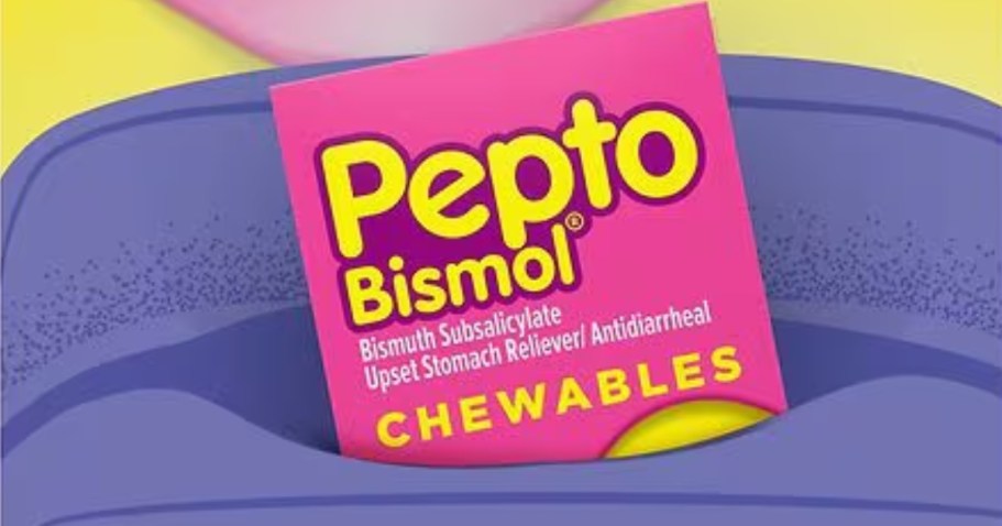 Pepto Bismol Chewable Tablets 12-Count Only $1.98 After Walmart Cash