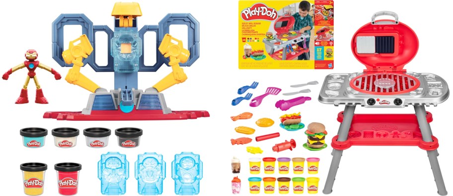 Iron Man and grill playsets