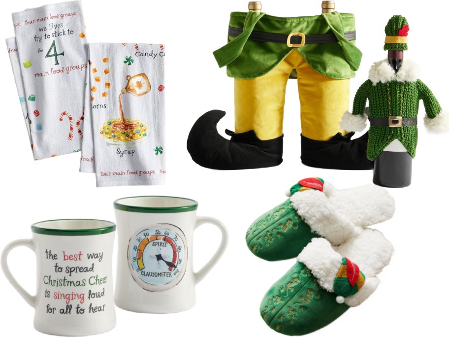 Stock images of ELF Christmas items from Pottery Barn