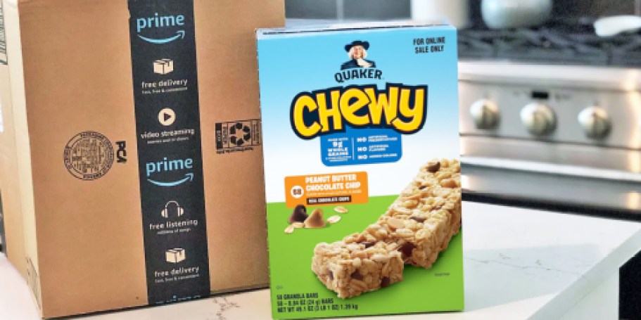 Quaker Chewy Granola Bars 58-Pack Just $9.99 Shipped on Amazon