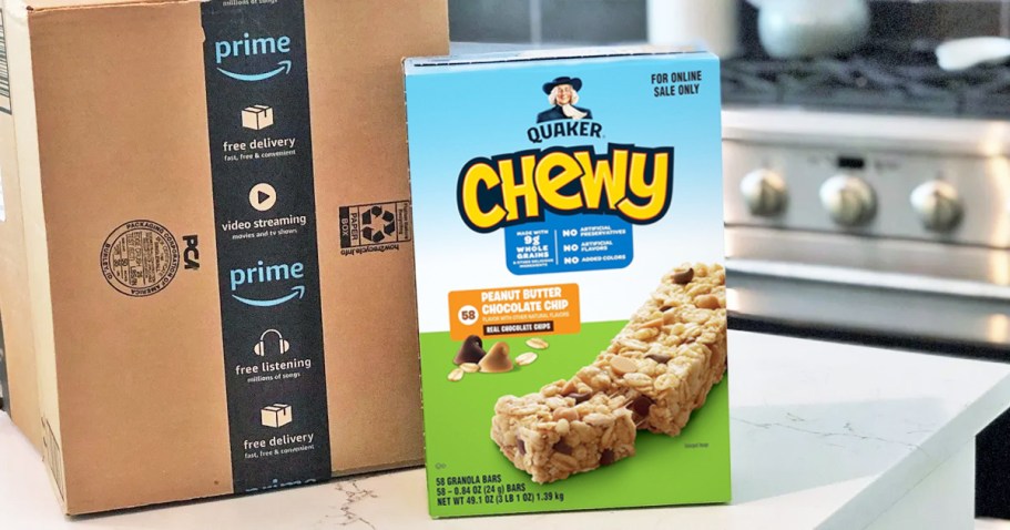 Quaker Chewy Granola Bars 58-Pack Just $9.99 Shipped on Amazon