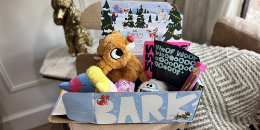 FREE Double Upgrade on BarkBox’s Christmas Boxes (Choose from Rudolph, Home Alone & More)