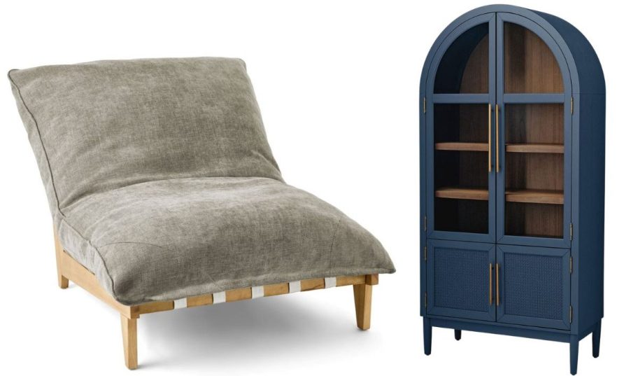 stock image of Sams club chair and cabinet