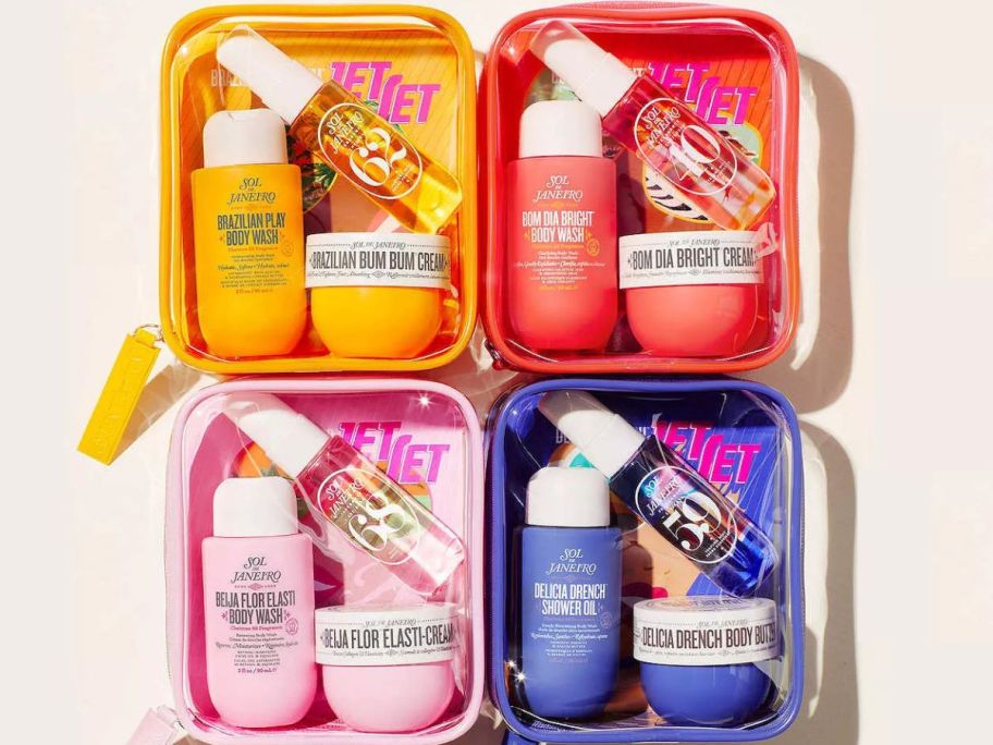 4 Sol de Janeiro Jet Set Body Care Kits