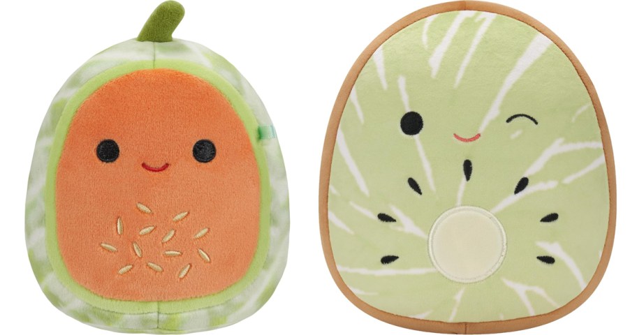 cantaloupe and kiwi squishmallows plush