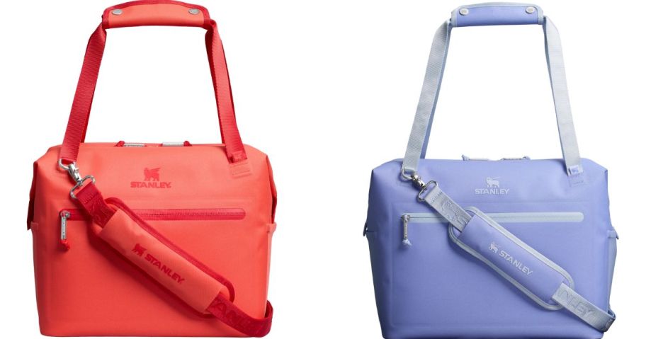 Stock images of two stanley coolers