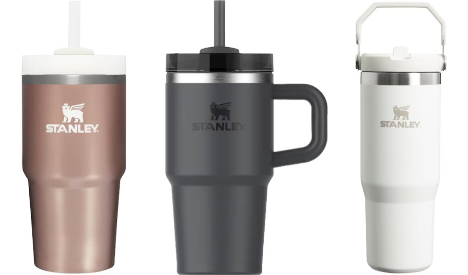 3 stanley tumblers