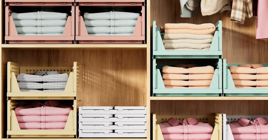 Folding Closet Organizers 5-Pack Only $35.99 Shipped for Amazon Prime Members (Reg. $60)