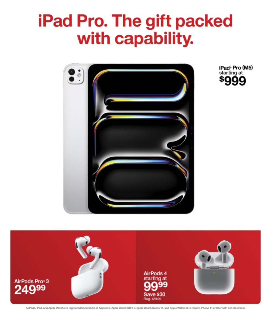 page from Target ad