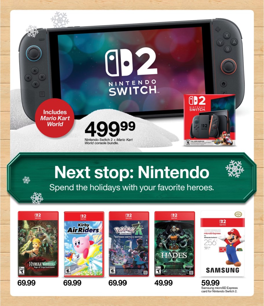 page from Target ad
