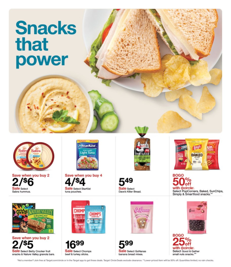 page from Target ad