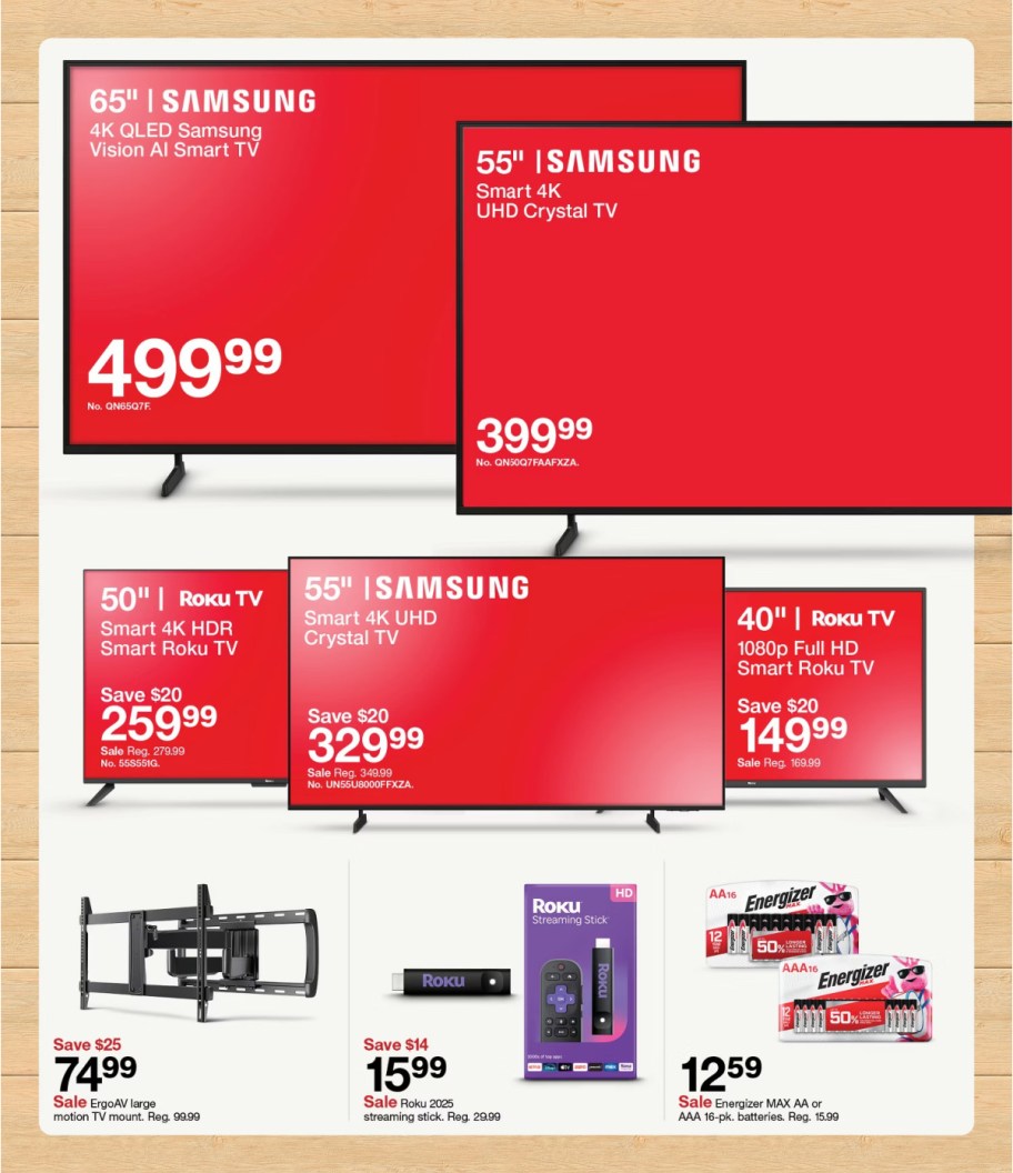 page from Target ad