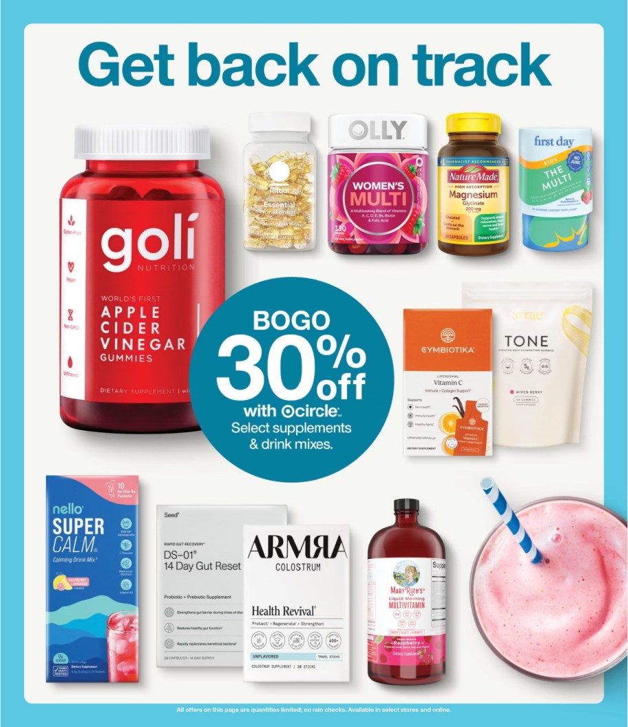 page from Target ad