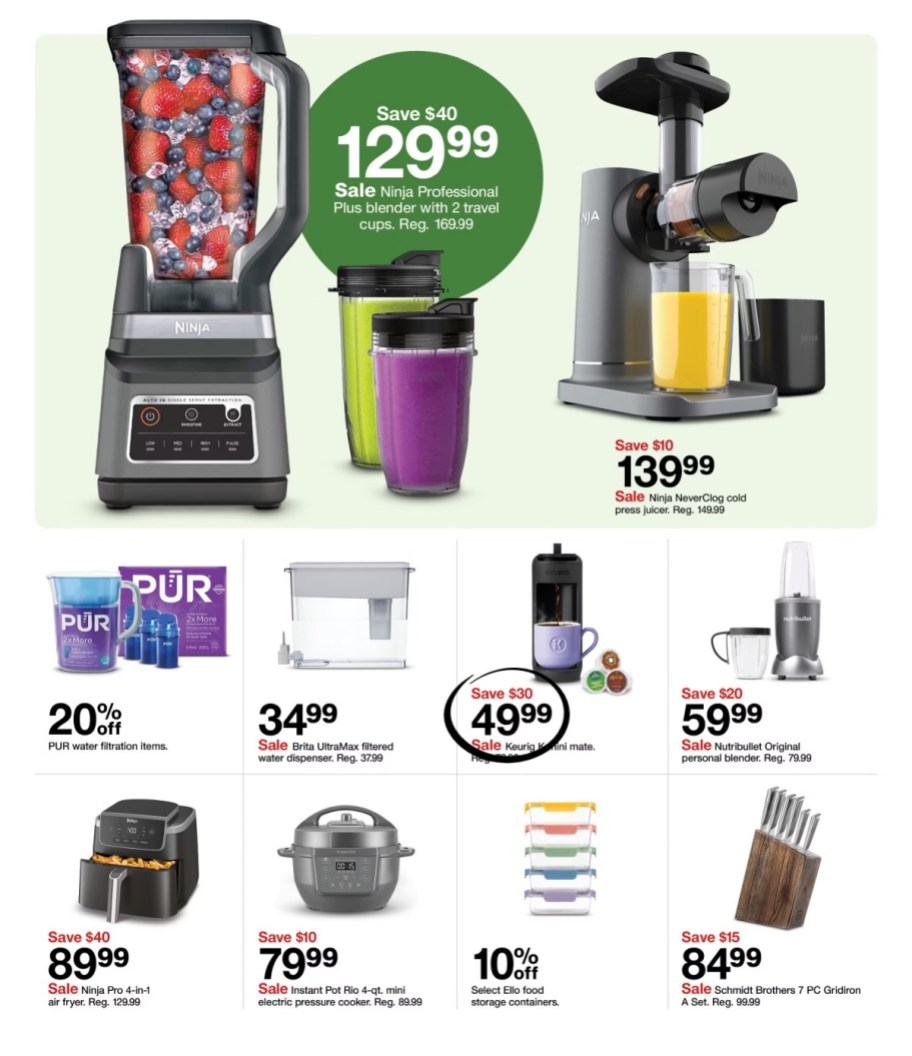 page from Target ad
