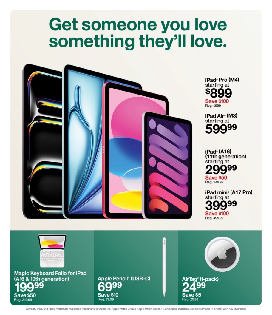 page from Target ad