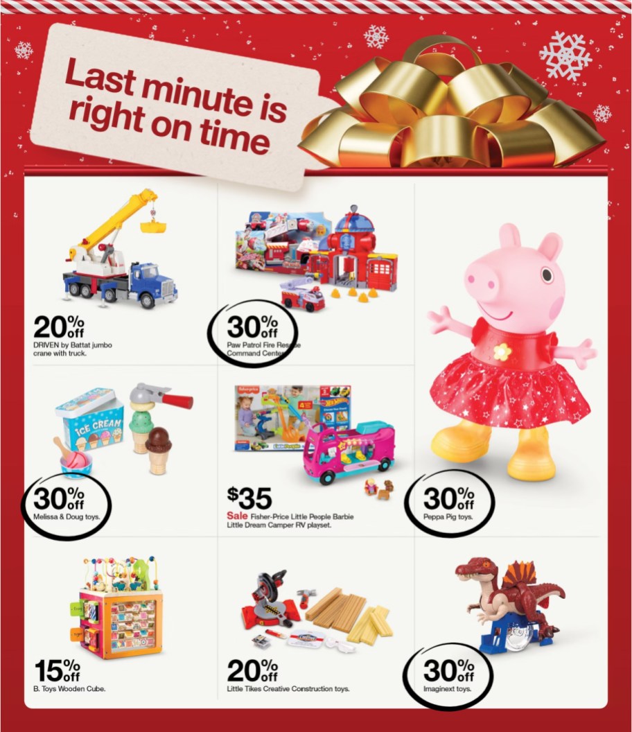 page from Target ad