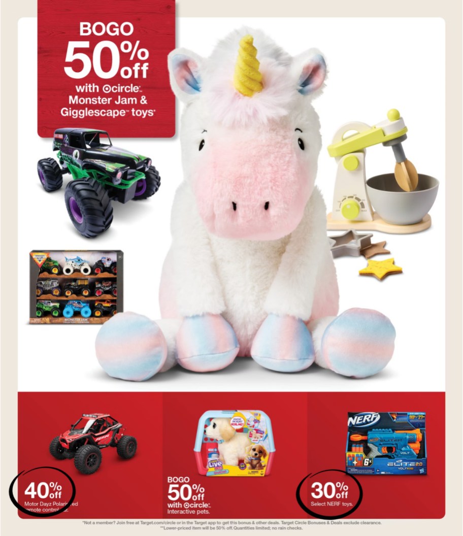page from Target ad
