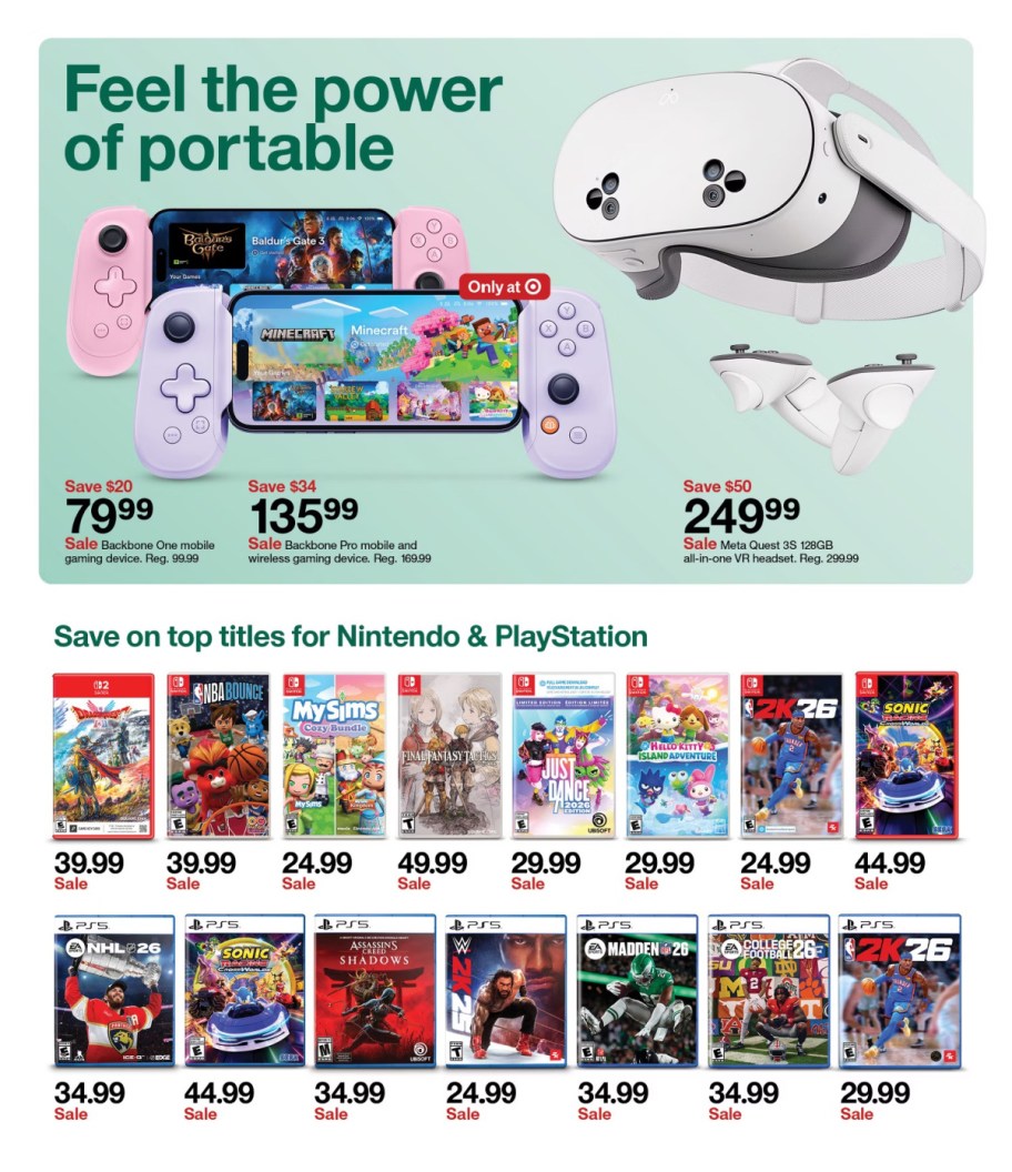 page from Target ad