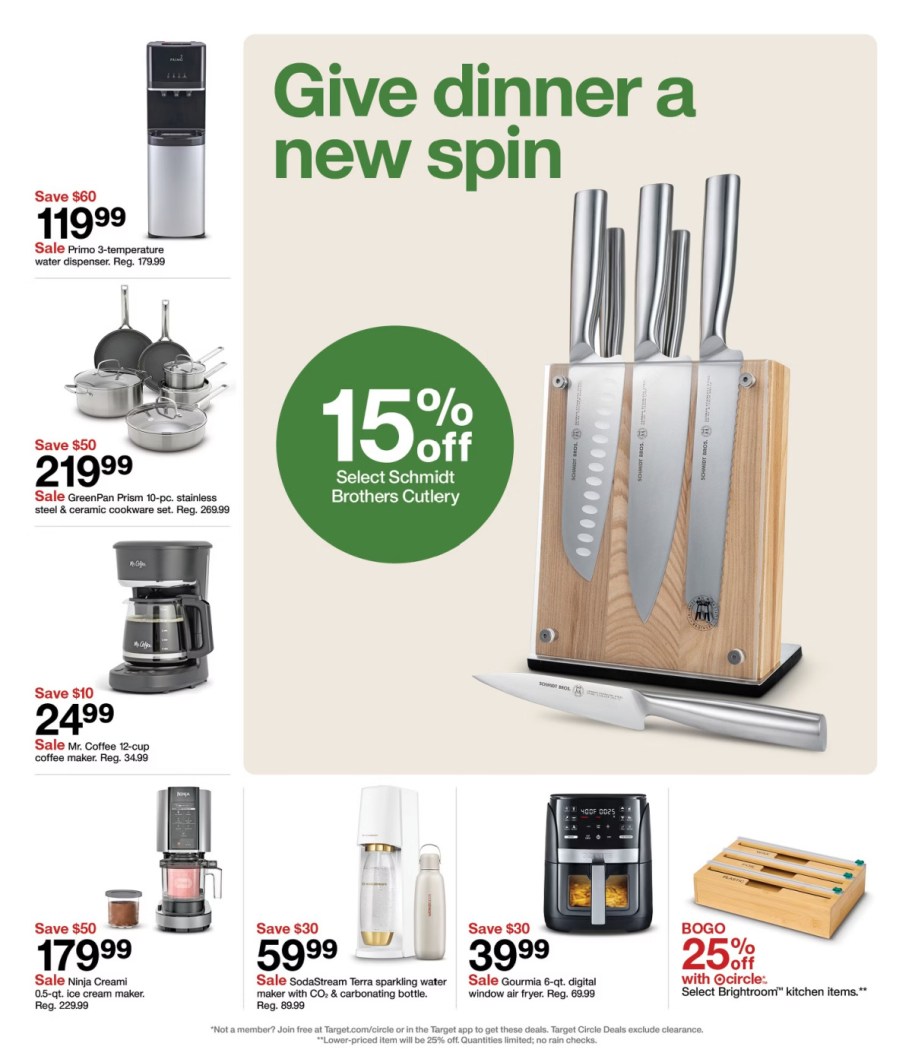 page from Target ad