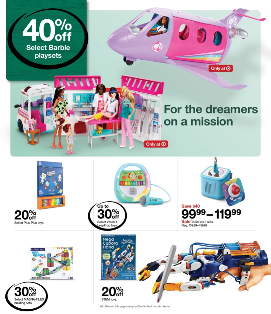 page from Target ad