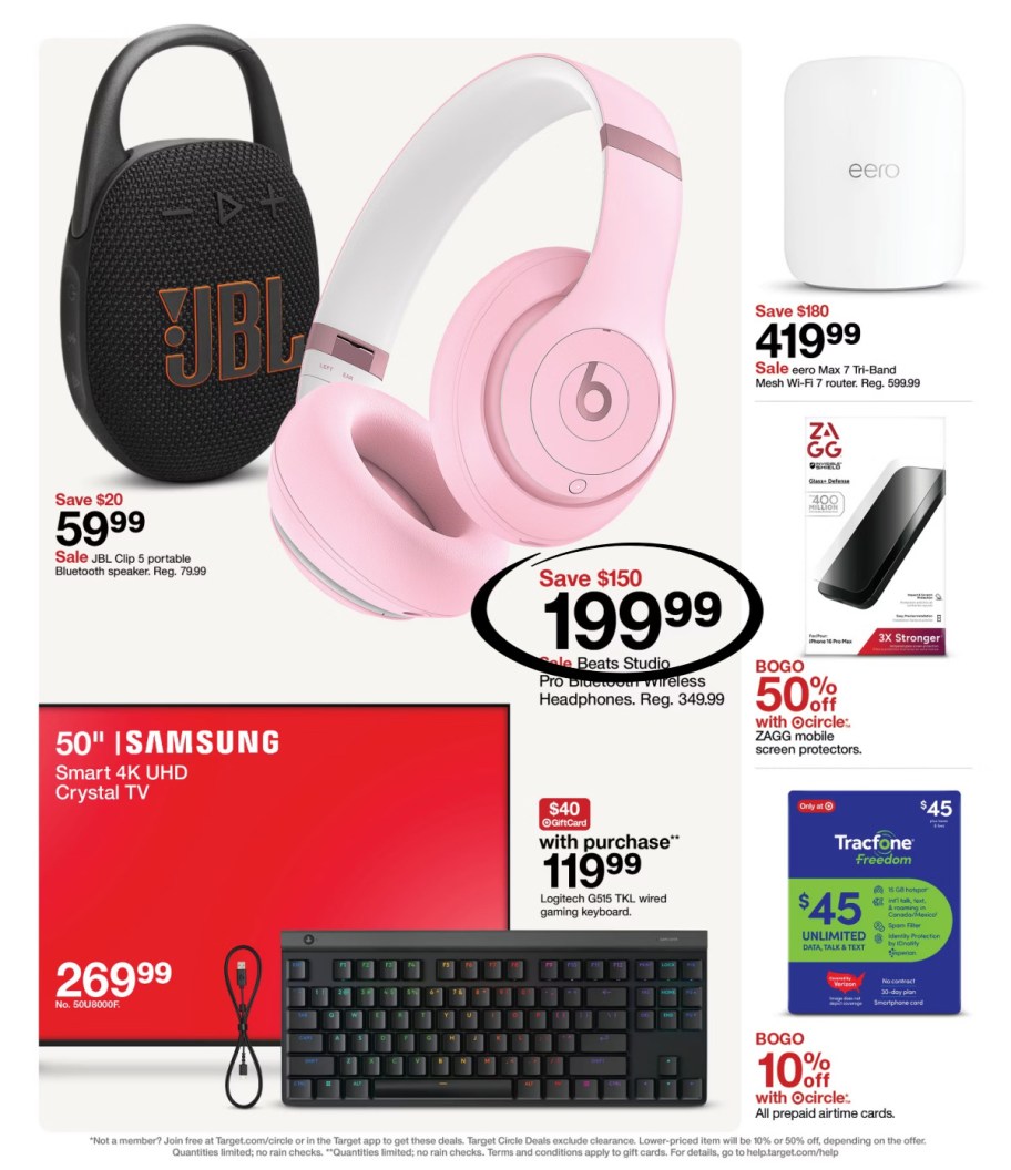 page from Target ad