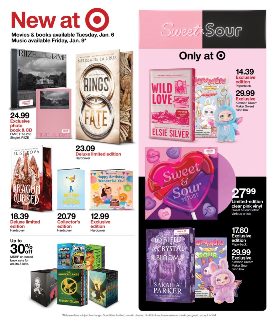 page from Target ad