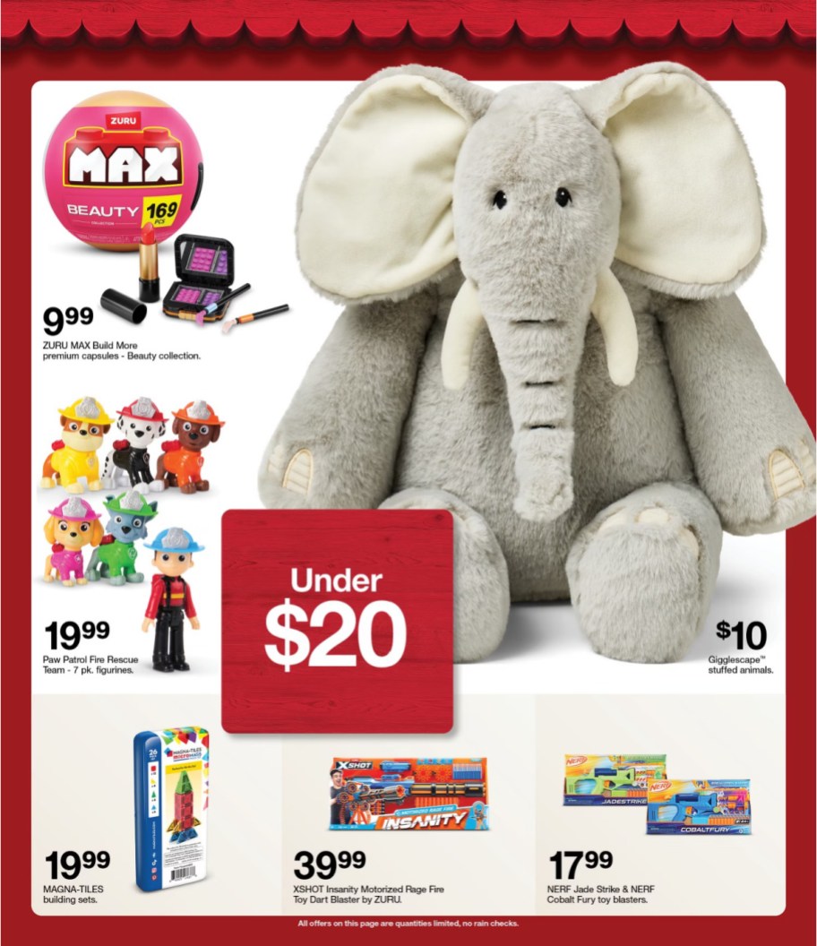 page from Target ad