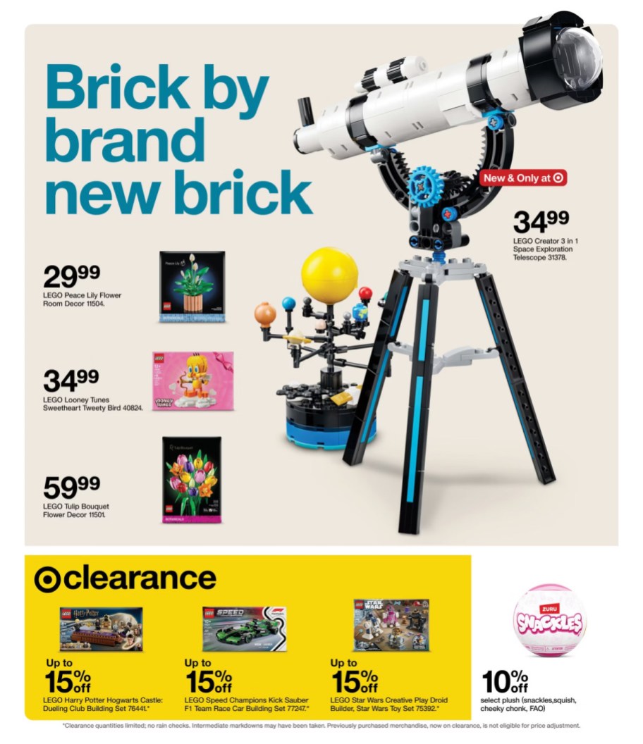 page from Target ad