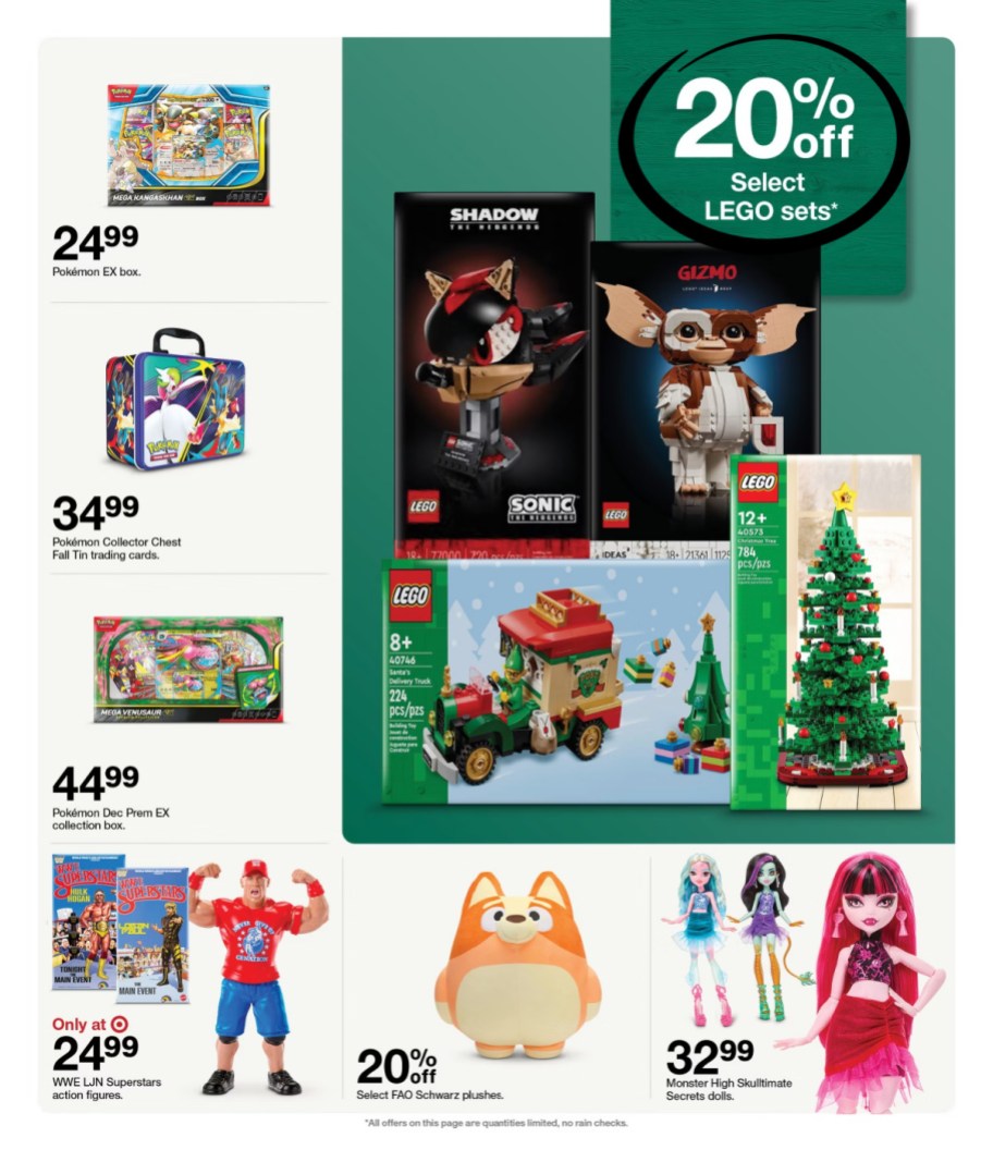 page from Target ad