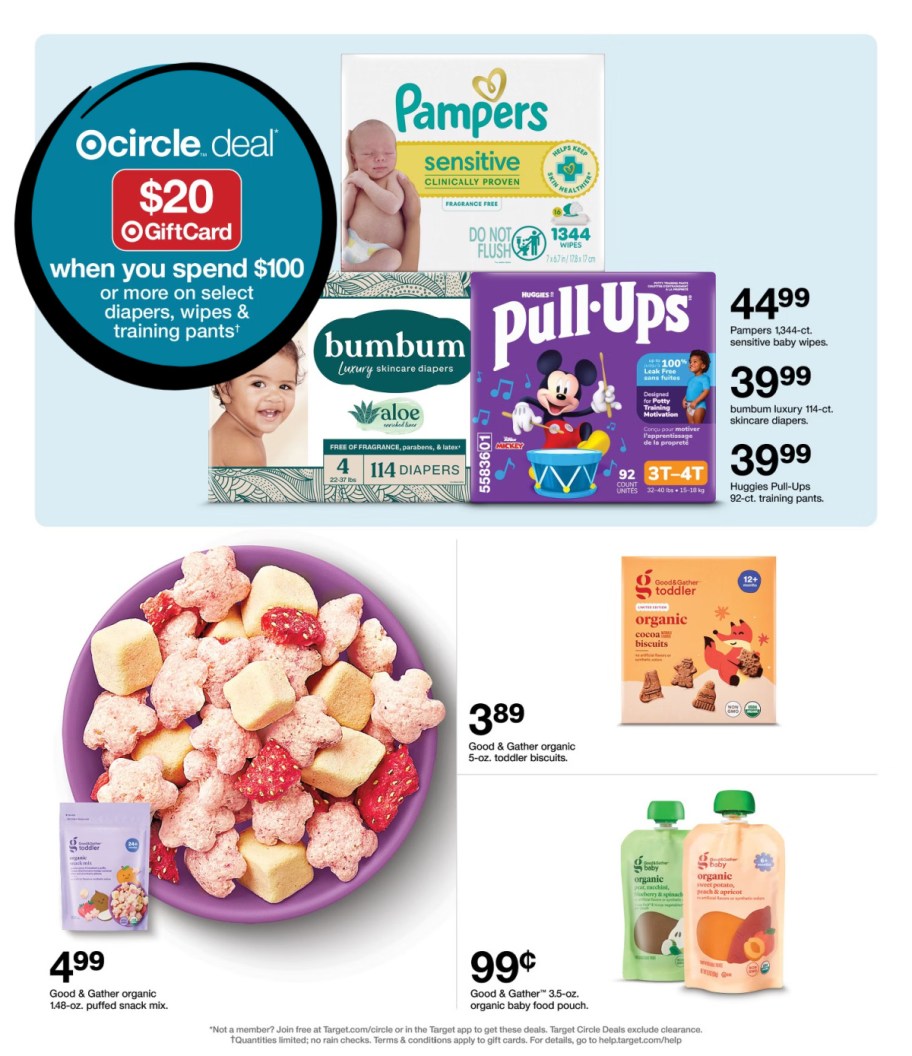 page from Target ad